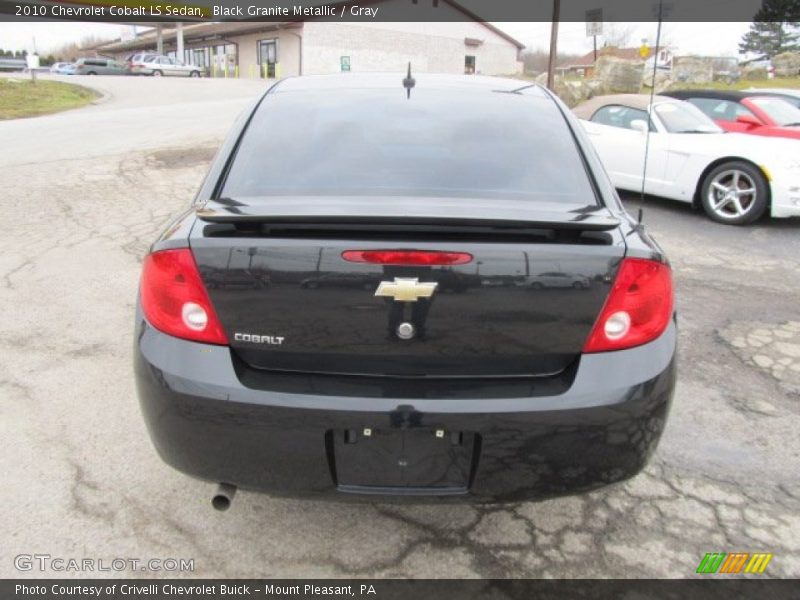 Black Granite Metallic / Gray 2010 Chevrolet Cobalt LS Sedan
