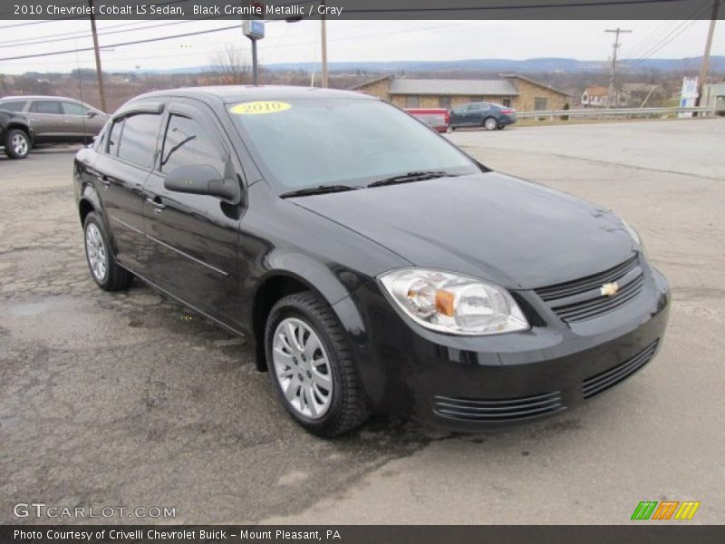 Black Granite Metallic / Gray 2010 Chevrolet Cobalt LS Sedan