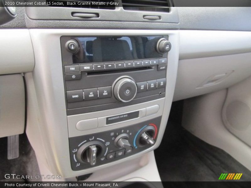 Controls of 2010 Cobalt LS Sedan