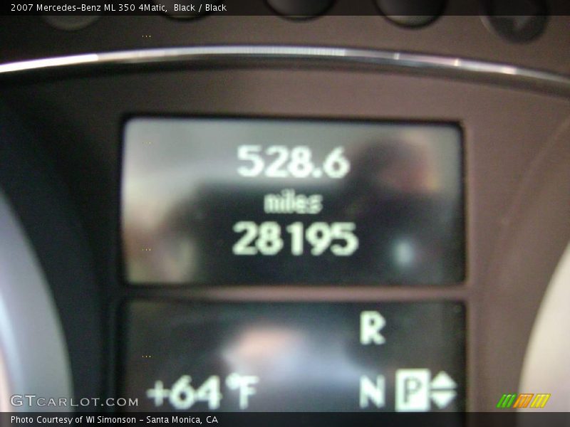 Black / Black 2007 Mercedes-Benz ML 350 4Matic