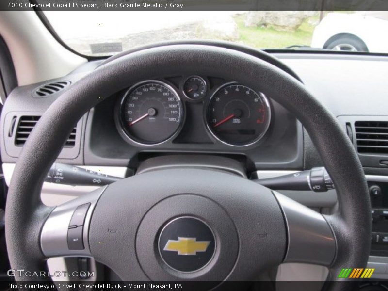 Black Granite Metallic / Gray 2010 Chevrolet Cobalt LS Sedan