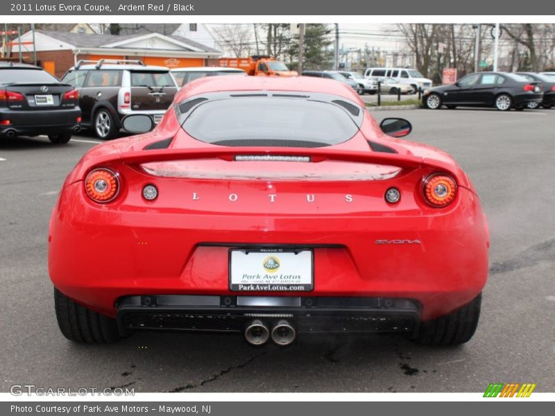 Ardent Red / Black 2011 Lotus Evora Coupe