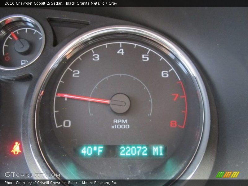 Black Granite Metallic / Gray 2010 Chevrolet Cobalt LS Sedan