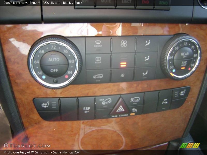 Black / Black 2007 Mercedes-Benz ML 350 4Matic