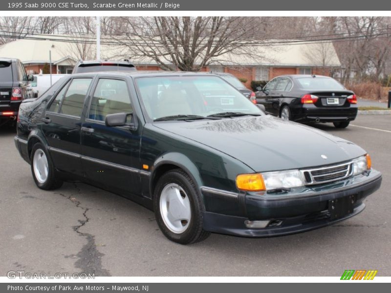 Scarabe Green Metallic / Beige 1995 Saab 9000 CSE Turbo