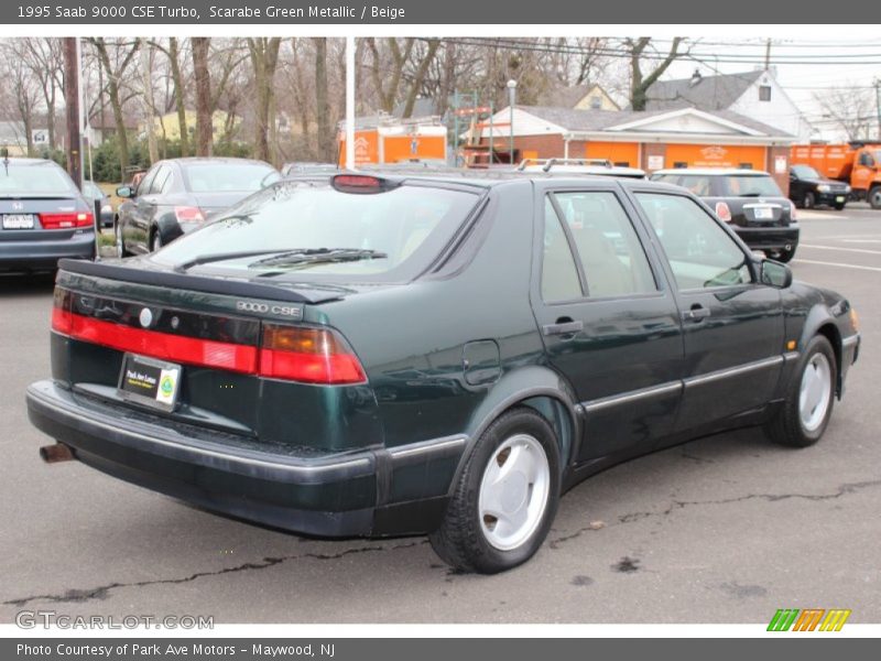 Scarabe Green Metallic / Beige 1995 Saab 9000 CSE Turbo