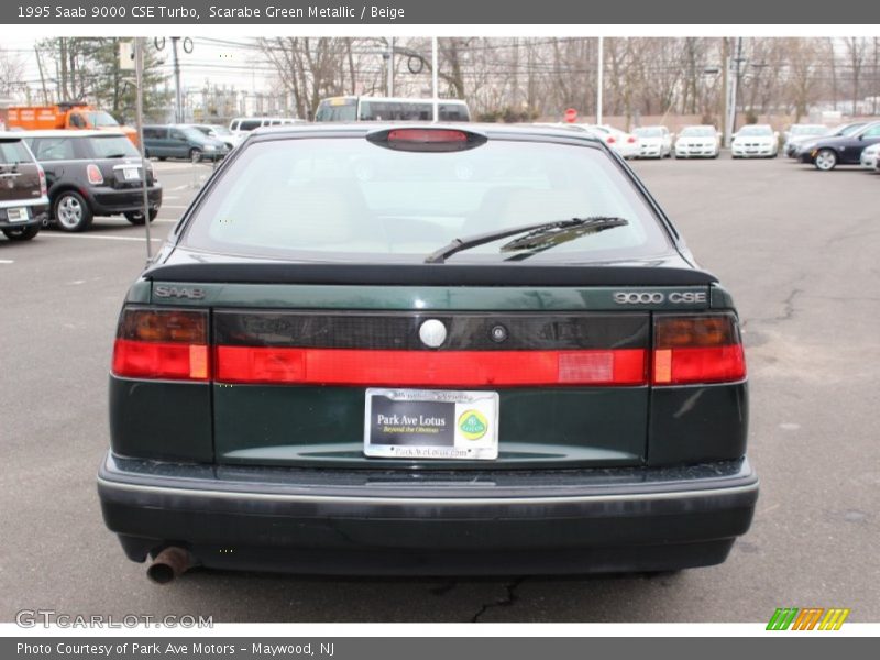 Scarabe Green Metallic / Beige 1995 Saab 9000 CSE Turbo