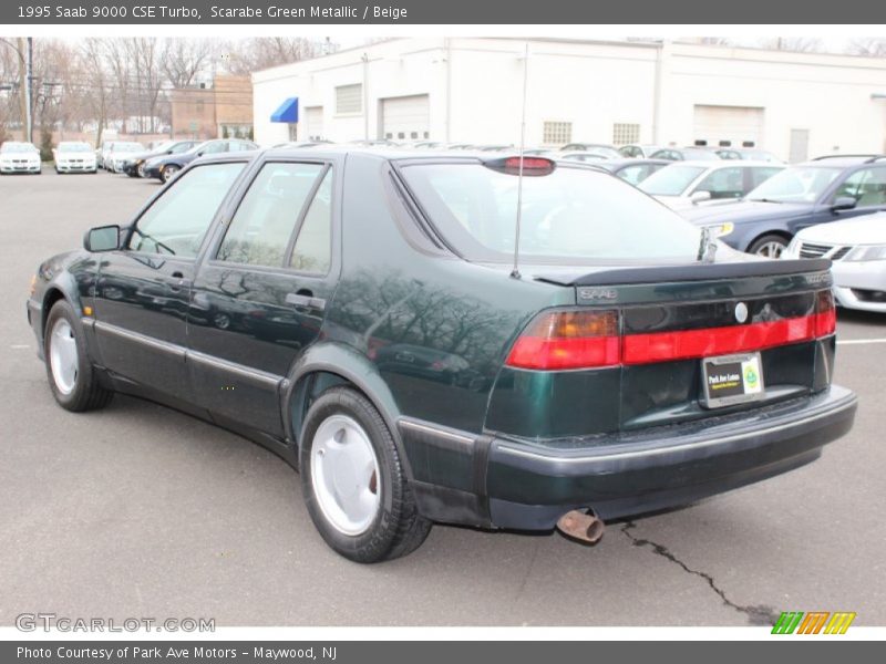 Scarabe Green Metallic / Beige 1995 Saab 9000 CSE Turbo