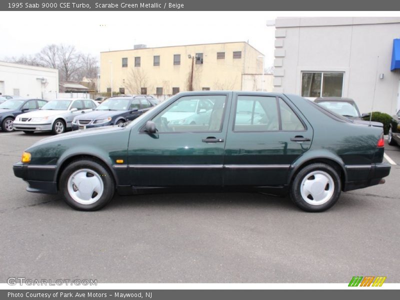 Scarabe Green Metallic / Beige 1995 Saab 9000 CSE Turbo