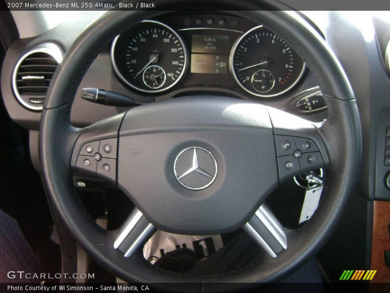 Black / Black 2007 Mercedes-Benz ML 350 4Matic
