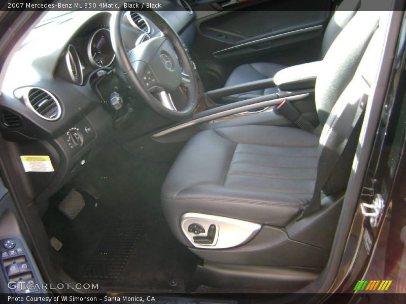 Black / Black 2007 Mercedes-Benz ML 350 4Matic