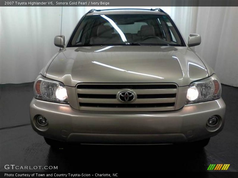 Sonora Gold Pearl / Ivory Beige 2007 Toyota Highlander V6