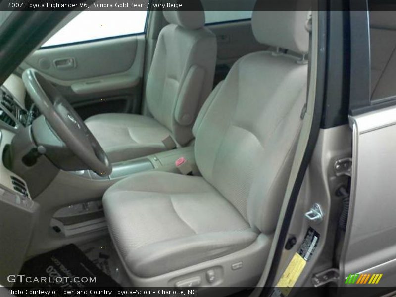 Sonora Gold Pearl / Ivory Beige 2007 Toyota Highlander V6