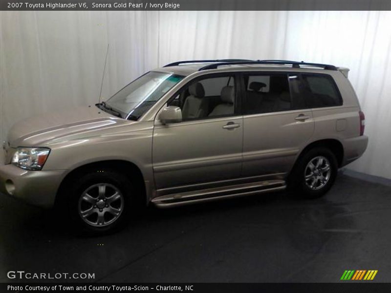 Sonora Gold Pearl / Ivory Beige 2007 Toyota Highlander V6