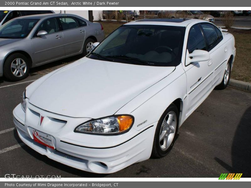 Arctic White / Dark Pewter 2000 Pontiac Grand Am GT Sedan