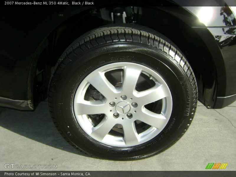 Black / Black 2007 Mercedes-Benz ML 350 4Matic