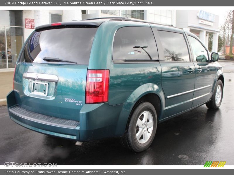 Melbourne Green Pearl / Dark Slate Gray/Light Shale 2009 Dodge Grand Caravan SXT