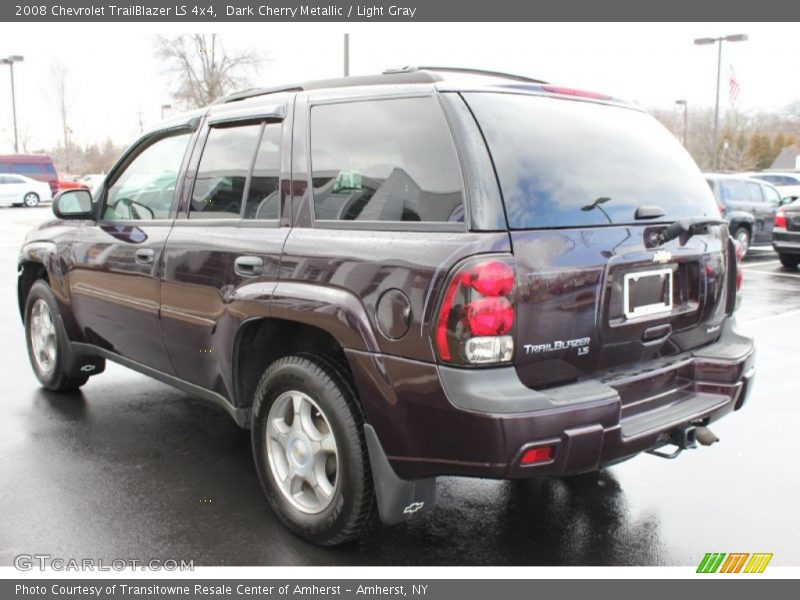 Dark Cherry Metallic / Light Gray 2008 Chevrolet TrailBlazer LS 4x4