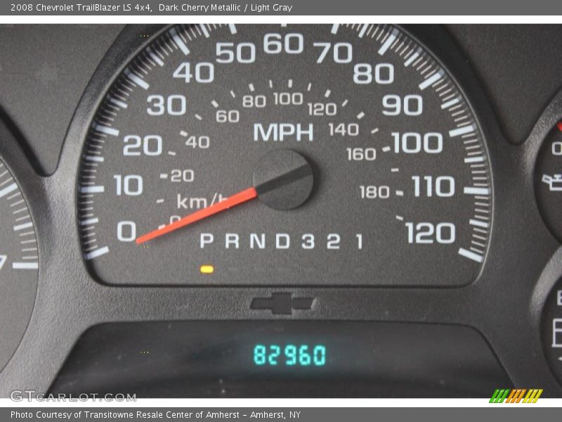 Dark Cherry Metallic / Light Gray 2008 Chevrolet TrailBlazer LS 4x4