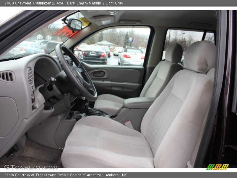Dark Cherry Metallic / Light Gray 2008 Chevrolet TrailBlazer LS 4x4
