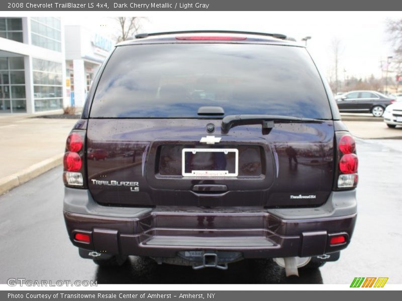 Dark Cherry Metallic / Light Gray 2008 Chevrolet TrailBlazer LS 4x4