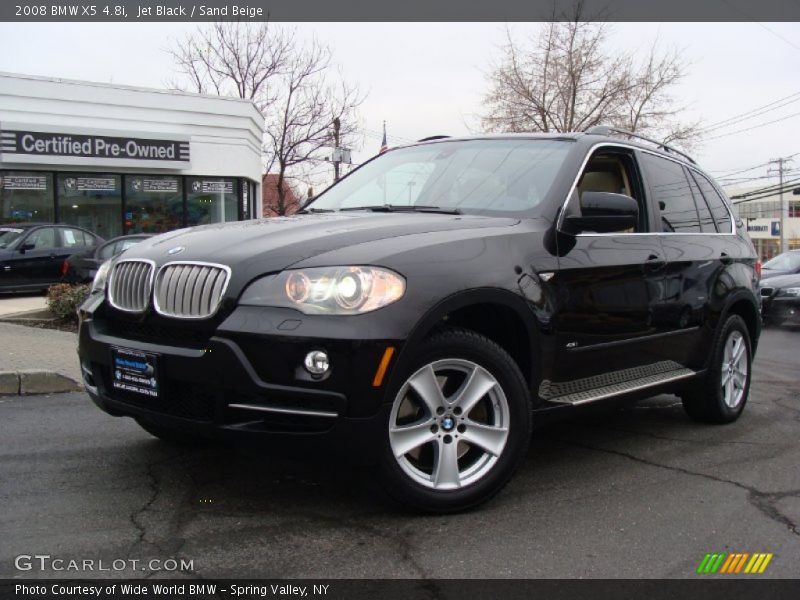 Jet Black / Sand Beige 2008 BMW X5 4.8i