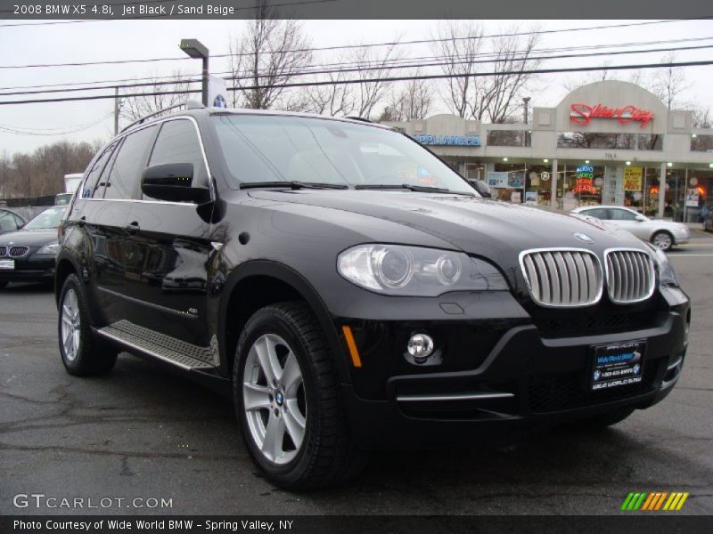 Jet Black / Sand Beige 2008 BMW X5 4.8i