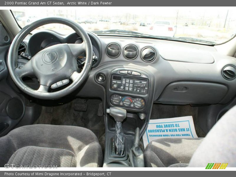 Arctic White / Dark Pewter 2000 Pontiac Grand Am GT Sedan