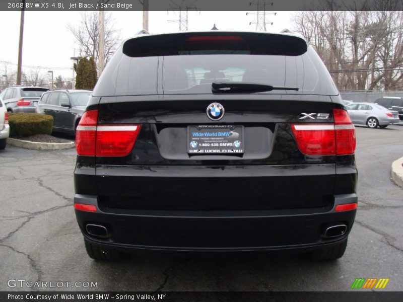 Jet Black / Sand Beige 2008 BMW X5 4.8i