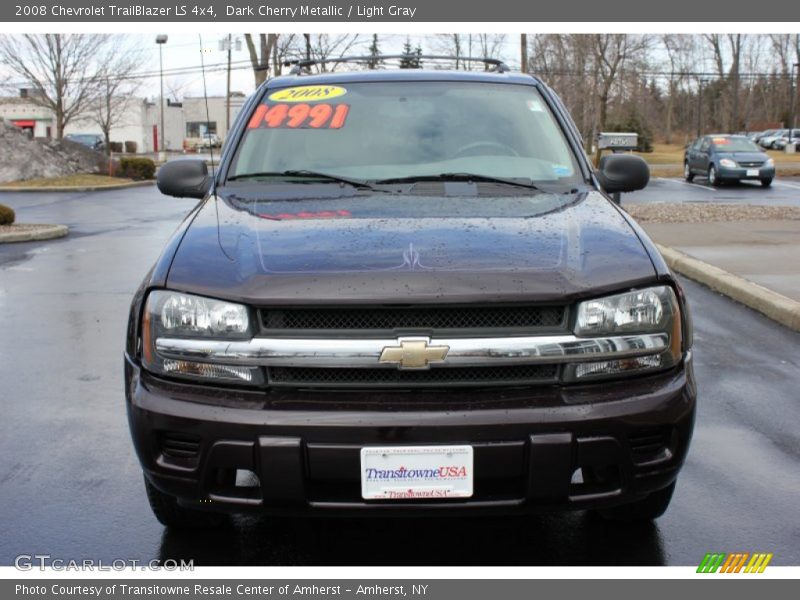 Dark Cherry Metallic / Light Gray 2008 Chevrolet TrailBlazer LS 4x4