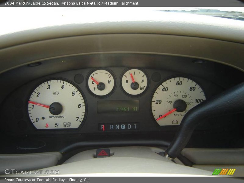 Arizona Beige Metallic / Medium Parchment 2004 Mercury Sable GS Sedan