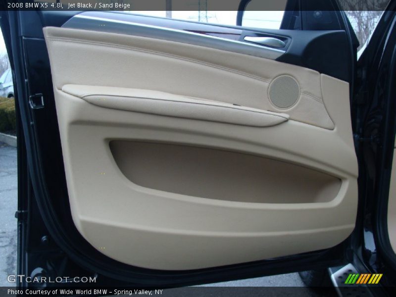 Jet Black / Sand Beige 2008 BMW X5 4.8i