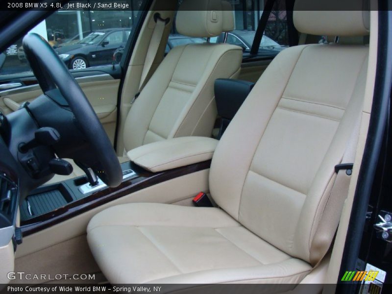 Jet Black / Sand Beige 2008 BMW X5 4.8i