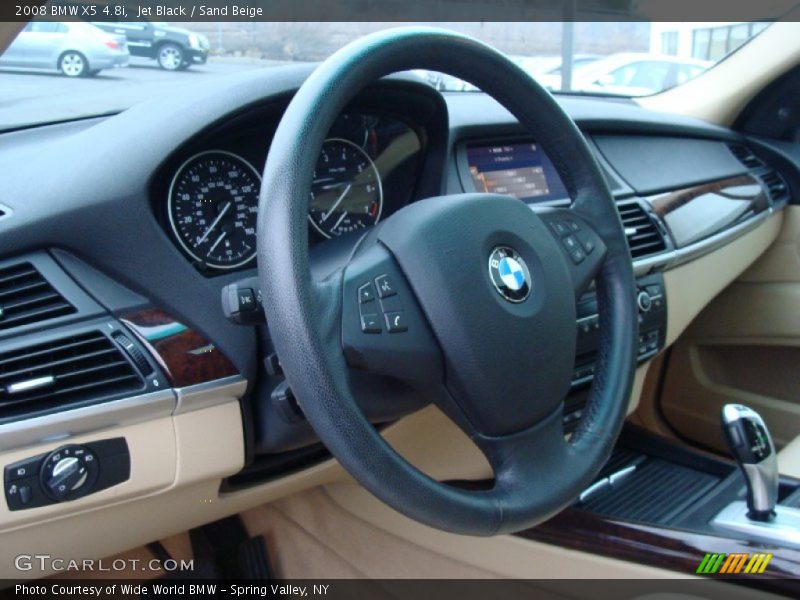 Jet Black / Sand Beige 2008 BMW X5 4.8i