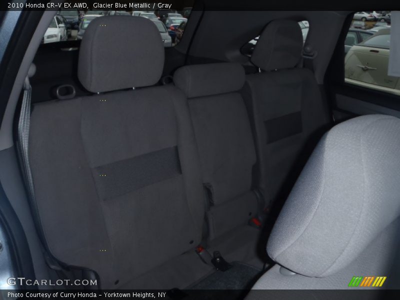 Glacier Blue Metallic / Gray 2010 Honda CR-V EX AWD