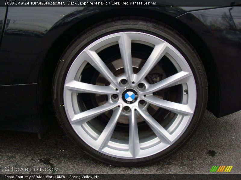 Black Sapphire Metallic / Coral Red Kansas Leather 2009 BMW Z4 sDrive35i Roadster