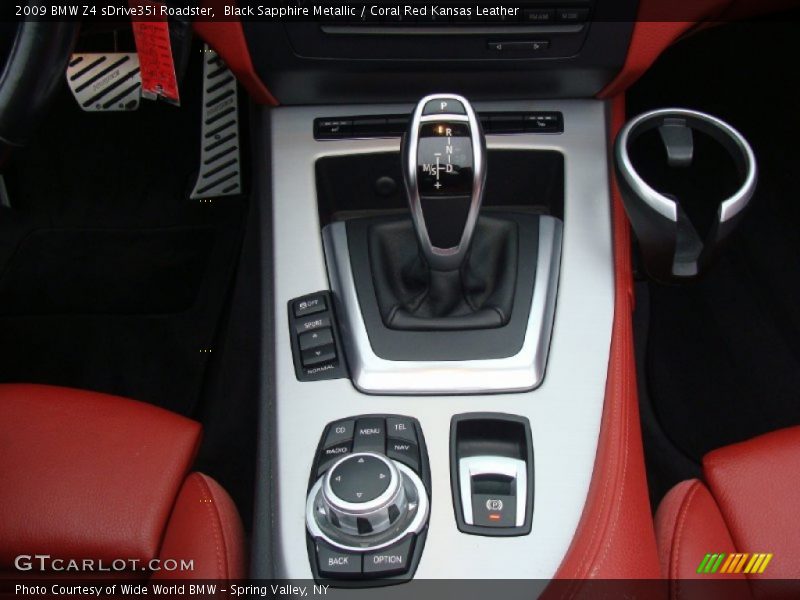 Black Sapphire Metallic / Coral Red Kansas Leather 2009 BMW Z4 sDrive35i Roadster