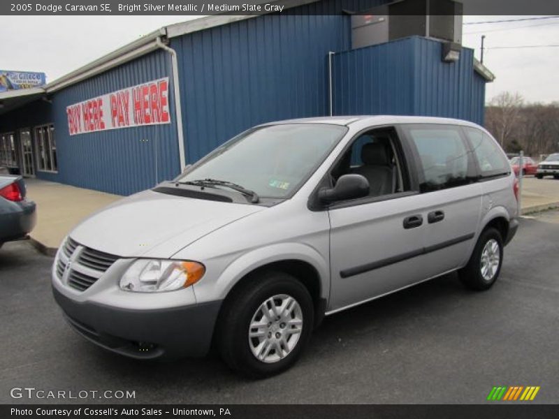 Bright Silver Metallic / Medium Slate Gray 2005 Dodge Caravan SE