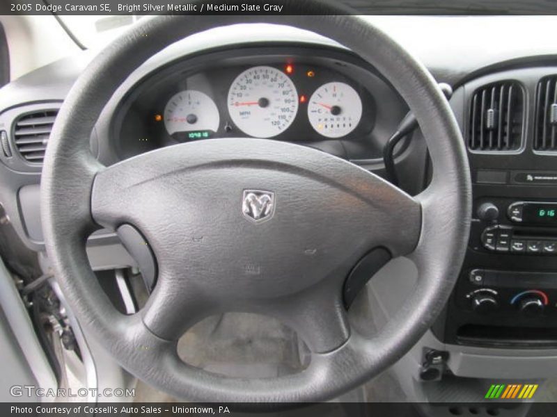 Bright Silver Metallic / Medium Slate Gray 2005 Dodge Caravan SE