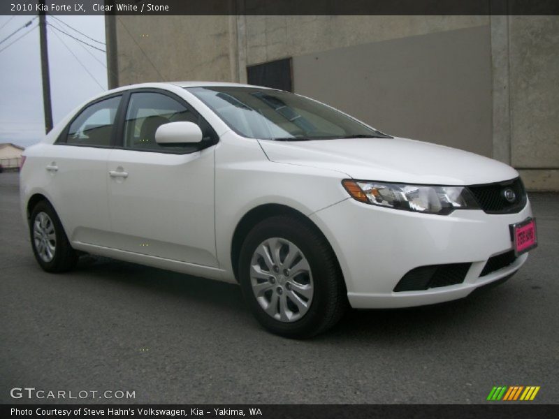 Clear White / Stone 2010 Kia Forte LX
