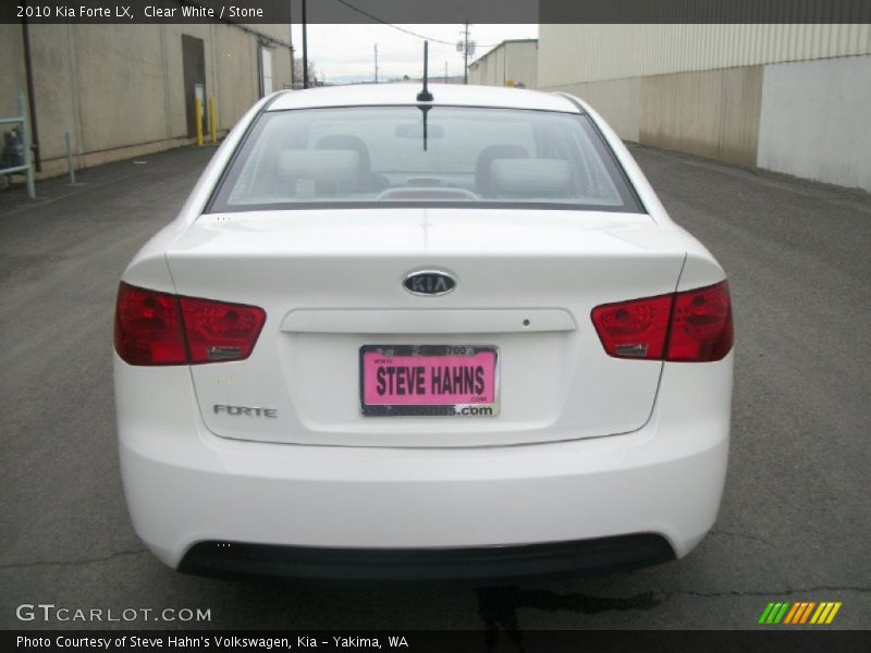Clear White / Stone 2010 Kia Forte LX