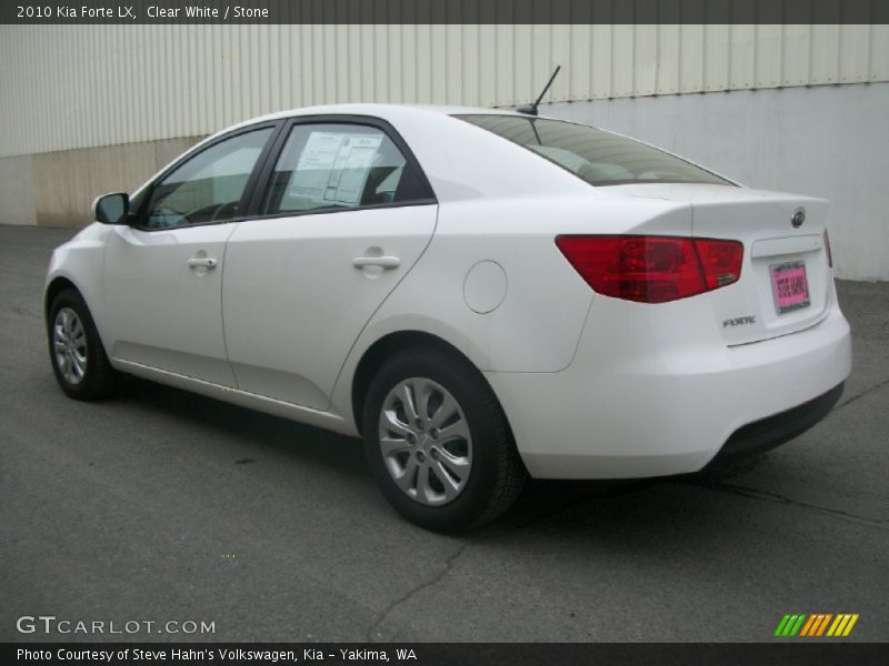 Clear White / Stone 2010 Kia Forte LX