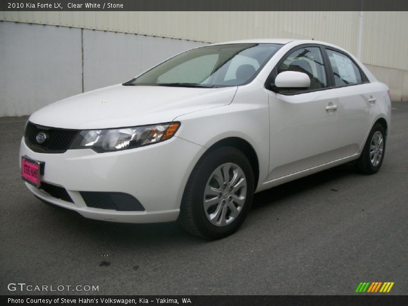 Clear White / Stone 2010 Kia Forte LX