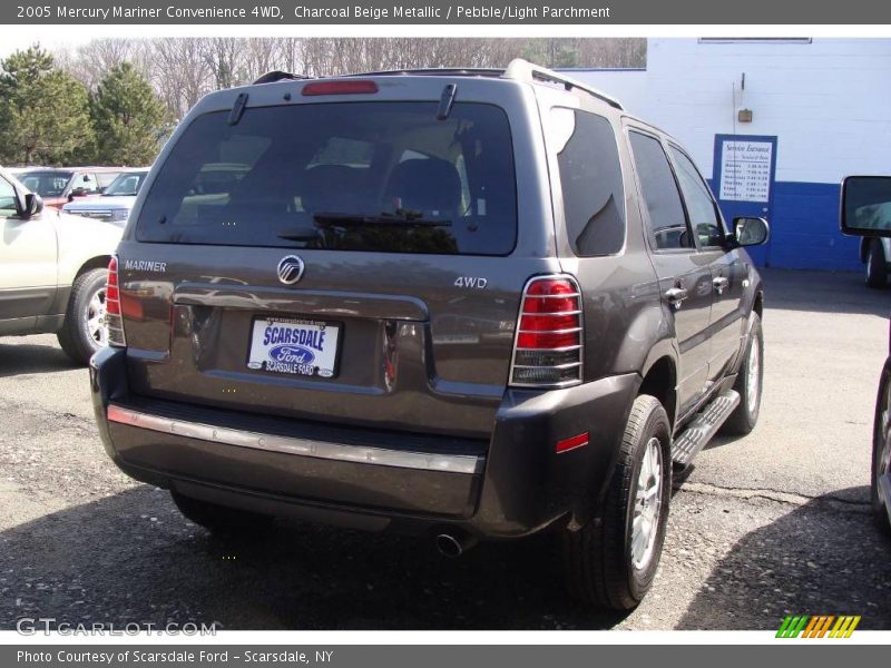 Charcoal Beige Metallic / Pebble/Light Parchment 2005 Mercury Mariner Convenience 4WD