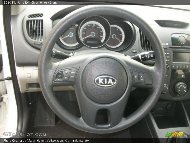 Clear White / Stone 2010 Kia Forte LX