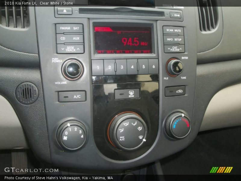 Clear White / Stone 2010 Kia Forte LX