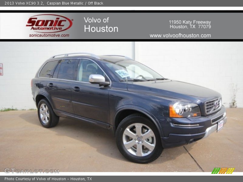 Caspian Blue Metallic / Off Black 2013 Volvo XC90 3.2