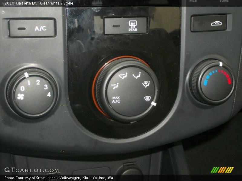 Clear White / Stone 2010 Kia Forte LX