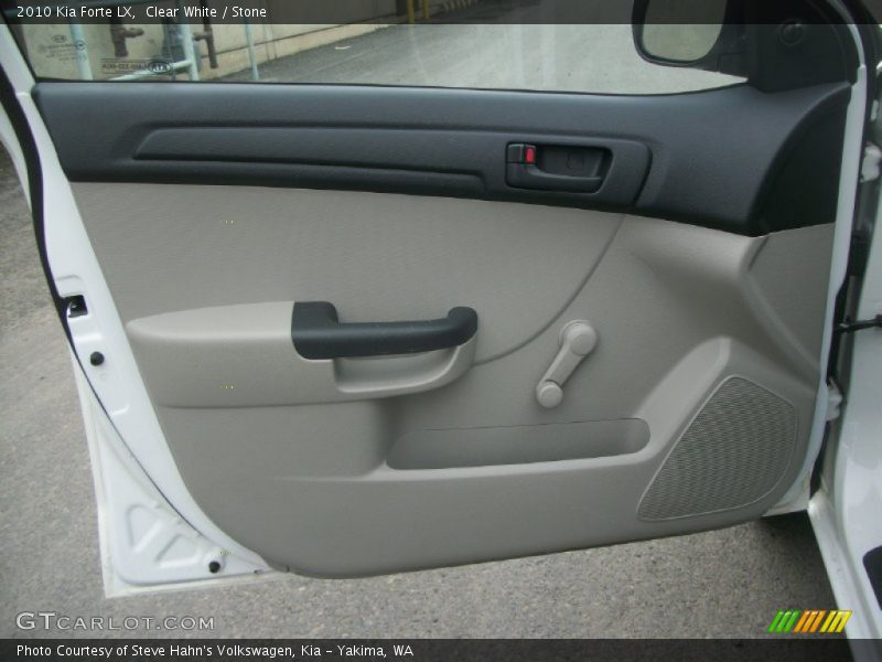 Clear White / Stone 2010 Kia Forte LX