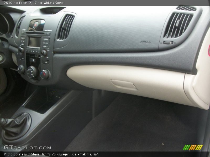 Clear White / Stone 2010 Kia Forte LX